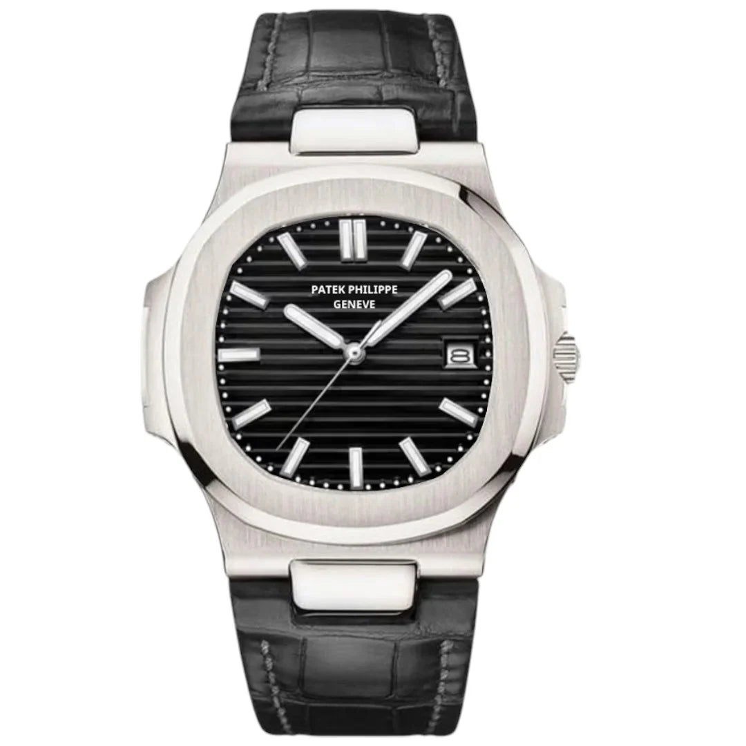 Patek Philippe Aquanaut Black Dial 41 mm Black Strap Men's Watch (Ref. V2)