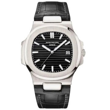 Patek Philippe Aquanaut Black Dial 41 mm Black Strap Men's Watch (Ref. V2)