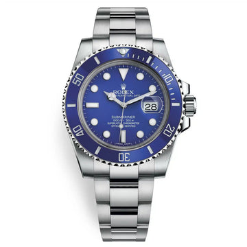 Rolex Submariner Blue Dial 41 mm Metal Bracelet Men's Watch (Ref. 073)