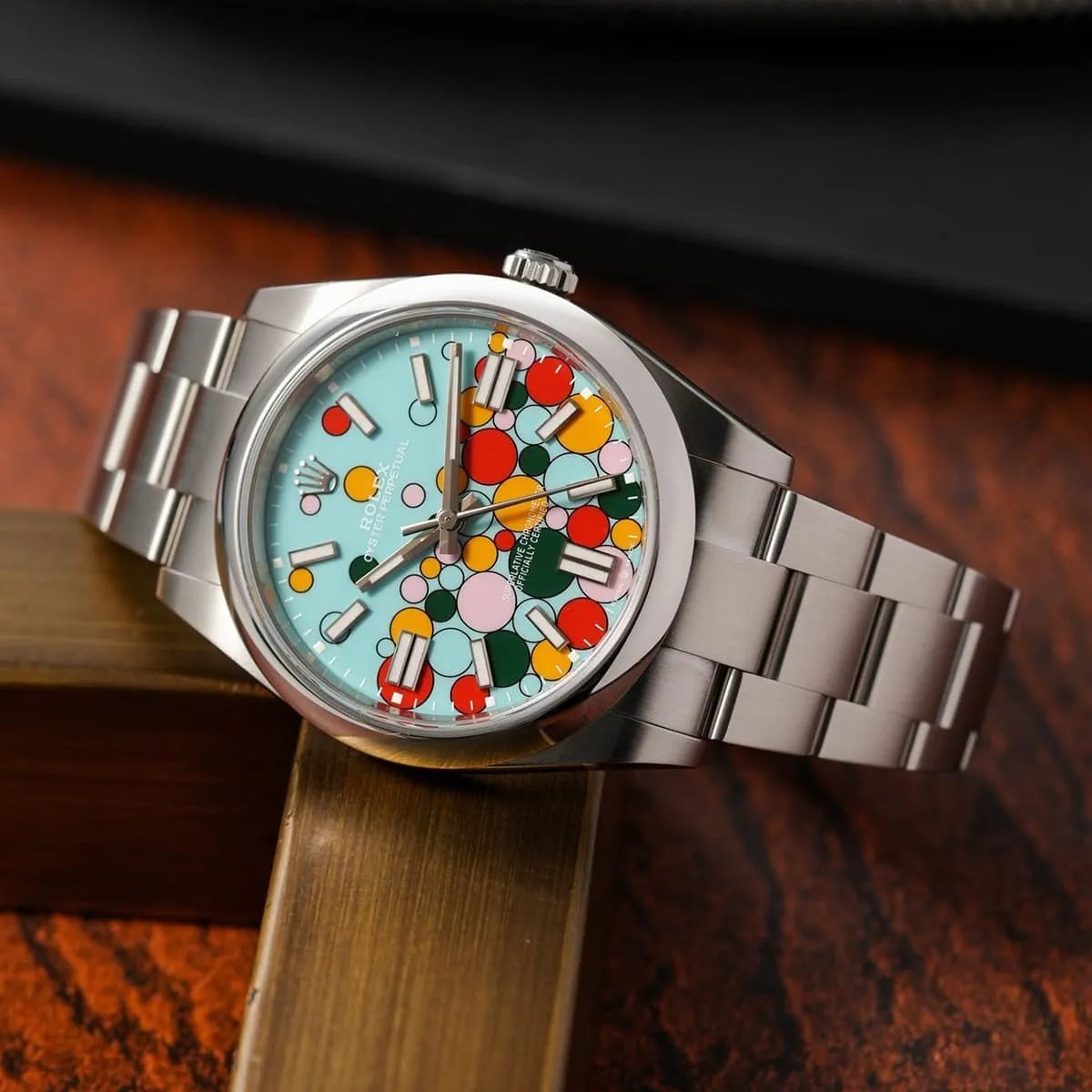 Rolex Perpetual 41 mm Metal Bracelet Men's Watch (Ref. 055)