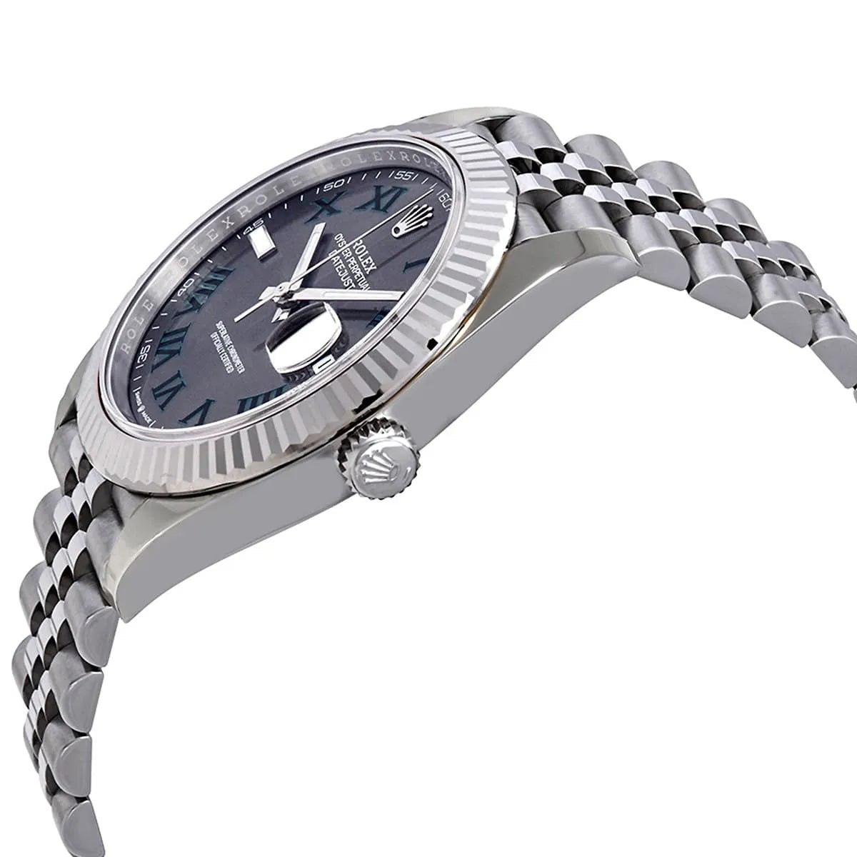 Rolex Datejust Gray Dial 41 mm Metal Bracelet Men's Watch (Ref. 025)