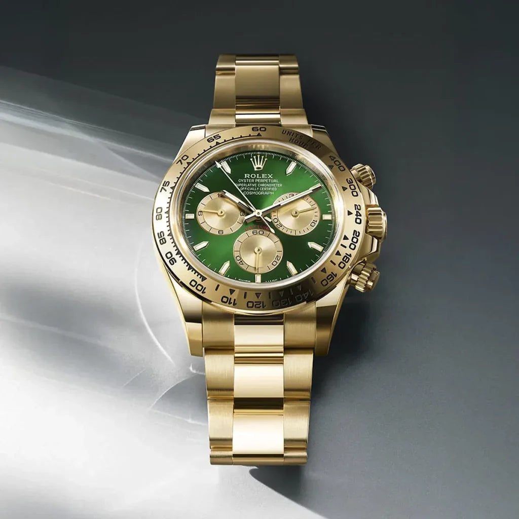 Rolex Daytona Green Dial 43 mm Metal Bracelet Men's Watch (Ref. 095)