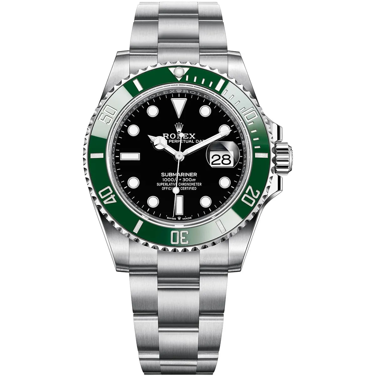 Rolex Submariner Black Dial 41 mm Metal Bracelet Men's Watch (Ref. 071)
