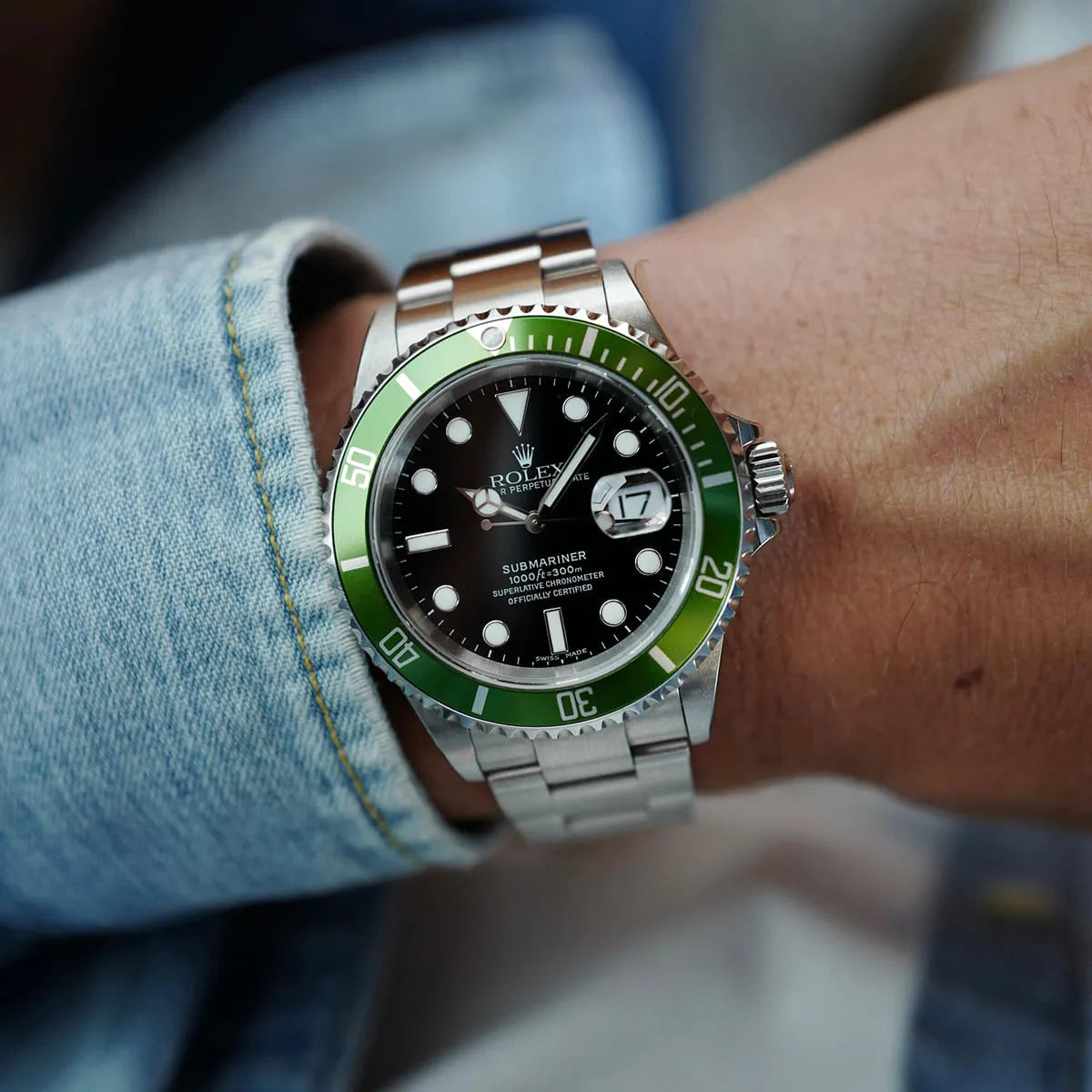 Rolex Submariner Black Dial 41 mm Metal Bracelet Men's Watch (Ref. 071)