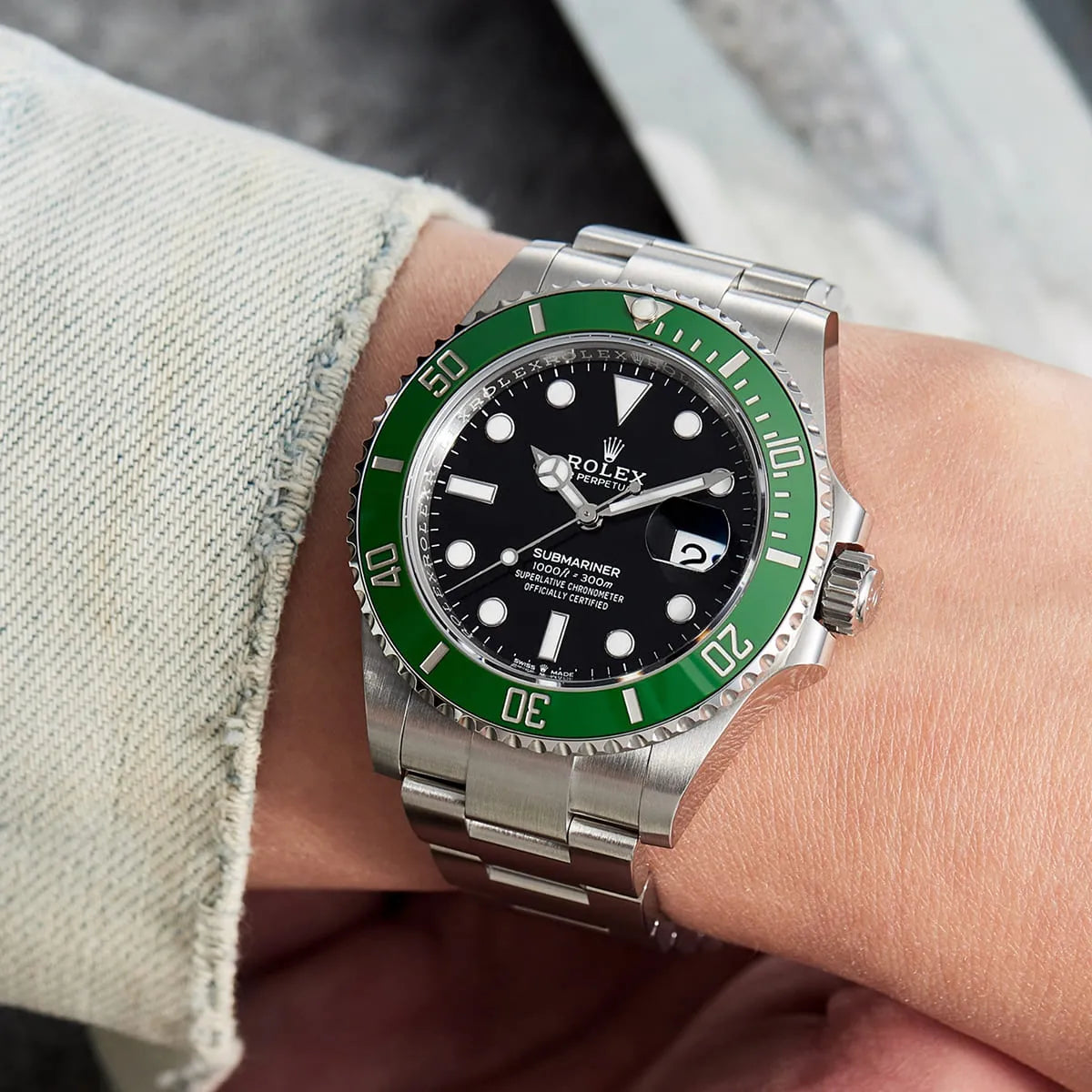 Rolex Submariner Black Dial 41 mm Metal Bracelet Men's Watch (Ref. 071)
