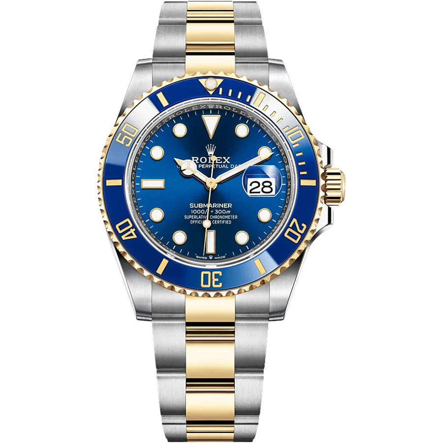 Rolex Submariner Blue Dial 41 mm Metal Bracelet Men's Watch (Ref. 076)