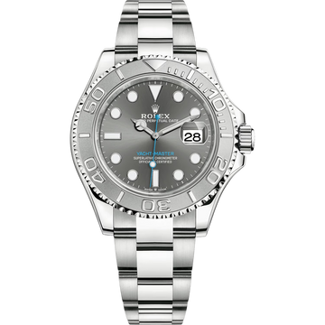 Rolex Yacht-Master Silver Dial 44 mm Silver Strap Men's Watch