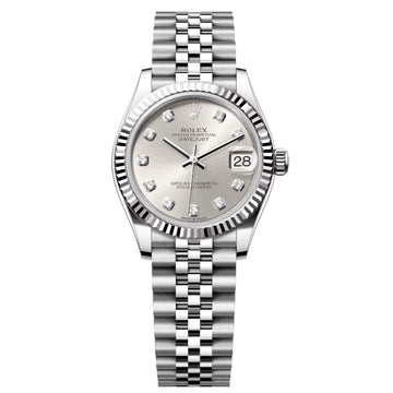 Rolex Datejust Mirror Original Silver Dial 31 mm Metal Bracelet Women's Watch (Ref. 126)