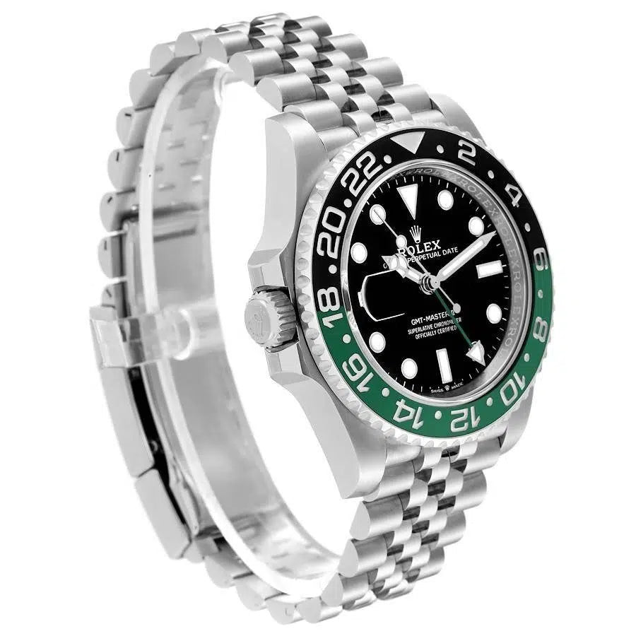 Rolex GMT-Master II Black Dial Metal Bracelet Men's Watch (Ref. 091)