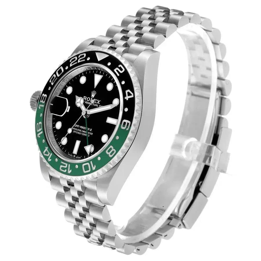 Rolex GMT-Master II Black Dial Metal Bracelet Men's Watch (Ref. 091)