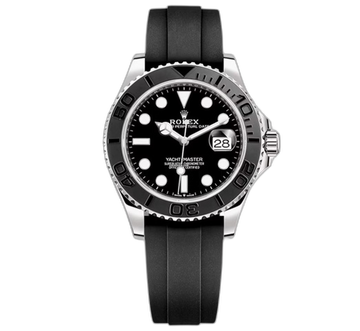 Rolex Rubber Yacht-Master Black Dial Men's Watch (Ref. 067)
