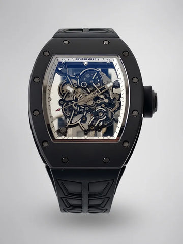UMI Richard Mille RM 055 Bubba Watson Black Ceramic White Flange Replica Watch