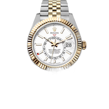 Rolex Sky-Dweller White Dial 43 mm Metal Bracelet Men's Watch (Ref. 052)