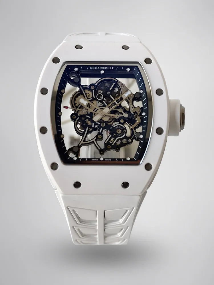 UMI Richard Mille RM 055 Bubba Watson White Ceramic RMUL2 Movement Replica Watch