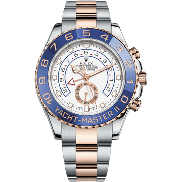 Rolex Yacht-Master II White Dial 44 mm Metal Bracelet Men's Watch (Ref. 086)