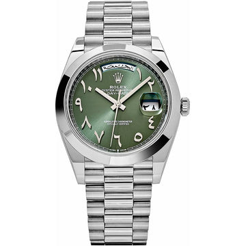 Rolex Day-Date Green Dial 36 mm Metal Bracelet Men's Watch (Ref. 018)