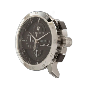 Maserati Black Dial 45 mm Leather Strap Men's Watch R8871619004
