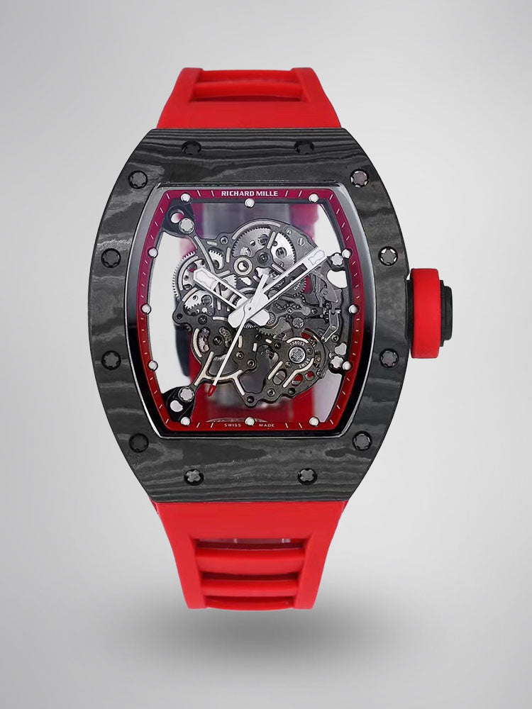 Richard Mille RM 055 NTPT Carbon Replica - Super Clone Swiss Movement Skeleton