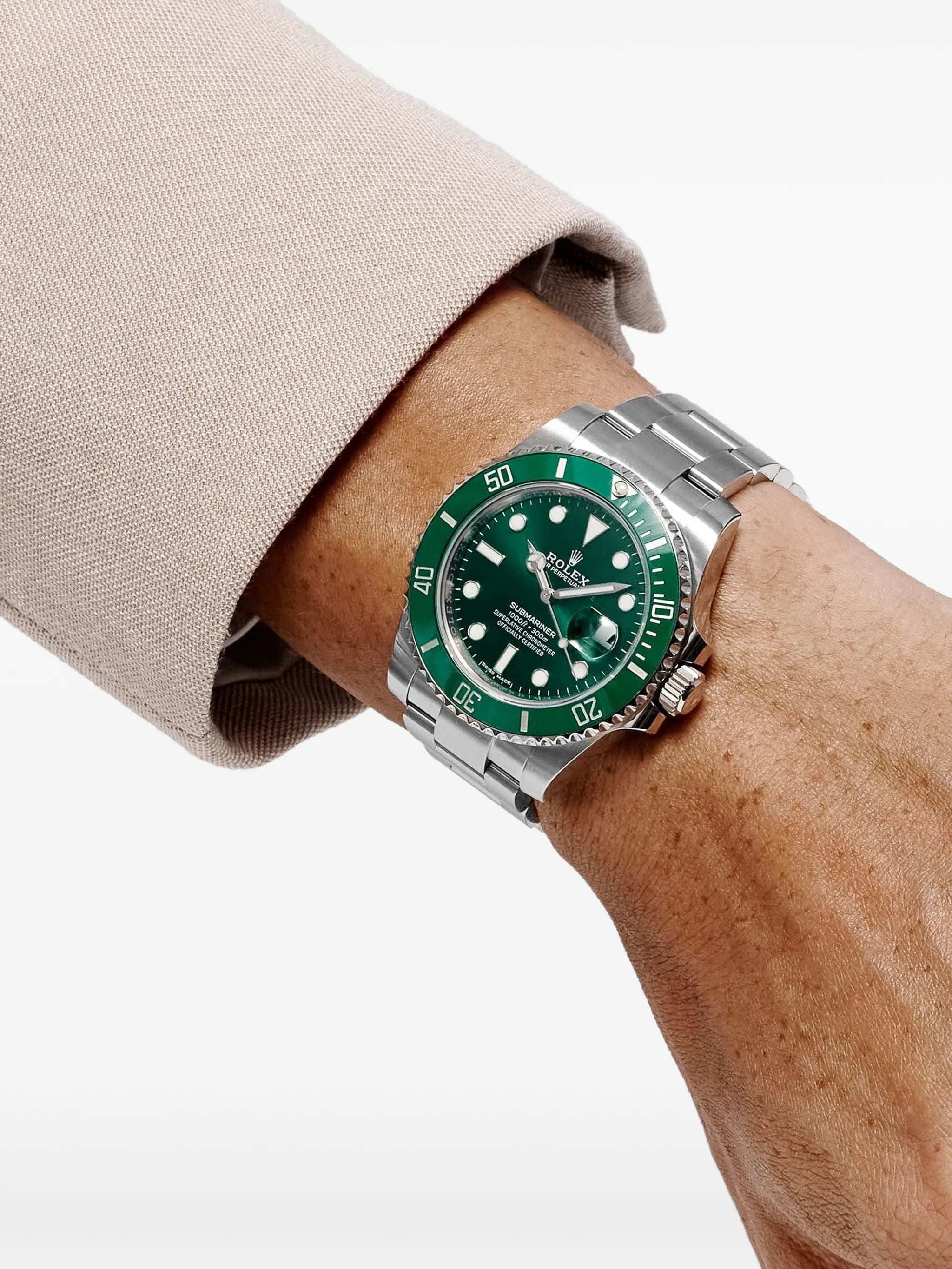 Rolex Submariner Green Dial 41 mm Metal Bracelet Men's Watch