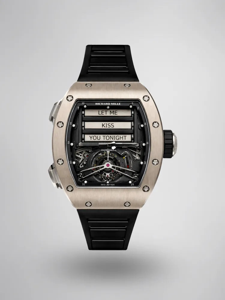 Richard Mille RM 069 Replica Funny Dial Skeleton Tourbillon Black Rubber Strap Luxury Men's Watch