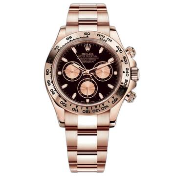Rolex Daytona Black Dial 43 mm Metal Bracelet Men's Watch (Ref. 033)