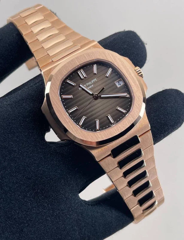 Patek Philippe Nautilus Brown Dial 41 mm Stainless Steel Bracelet Men's Watch