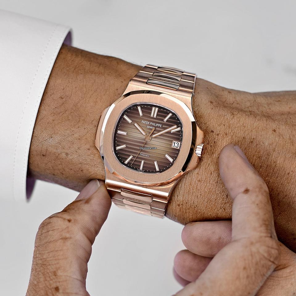 Patek Philippe Nautilus Brown Dial 41 mm Stainless Steel Bracelet Men's Watch