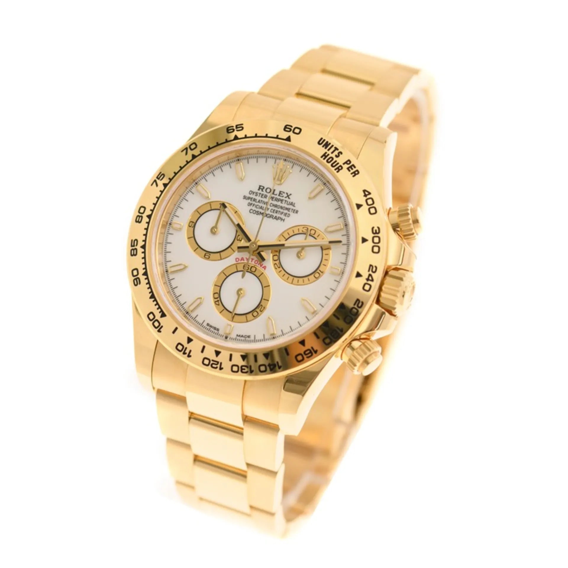 Rolex Daytona White Dial 43 mm Metal Bracelet Men's Watch