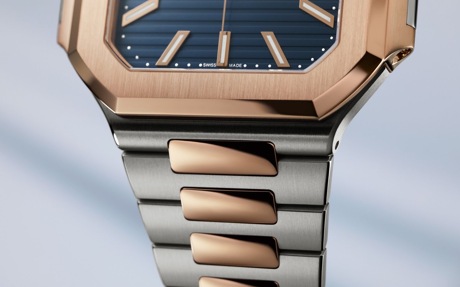 Patek Philippe Blue Dial 45 mm Stainless Steel Bracelet Men's Watch (Ref. V2)