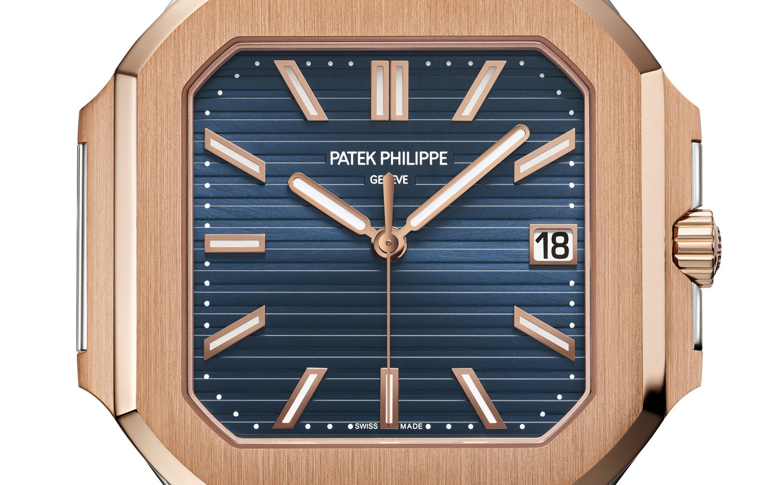 Patek Philippe Blue Dial 45 mm Stainless Steel Bracelet Men's Watch (Ref. V2)