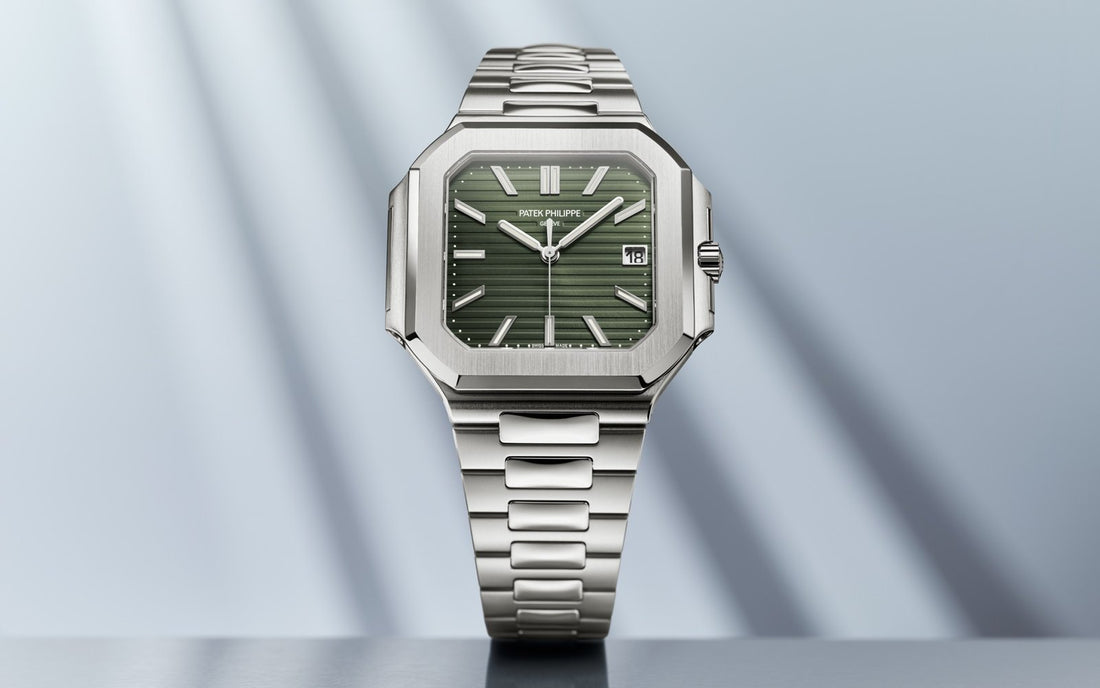 Patek Philippe Green Dial 45 mm Stainless Steel Bracelet Men's Watch