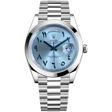 Rolex Arabic Numerals Day-Date 36 mm Metal Bracelet Watch