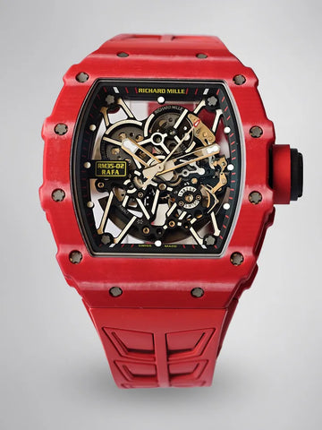 UMI RM 35-02 Rafael Nadal Red Quartz TPT Case Red Rubber Strap Replica Watch