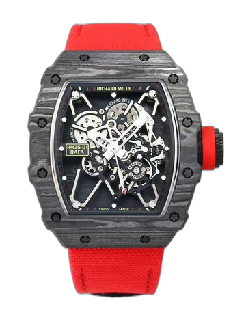 Best Swiss Replica Richard Mille RM 35-01 Rafael Nadal Watch – Carbon Fiber Case