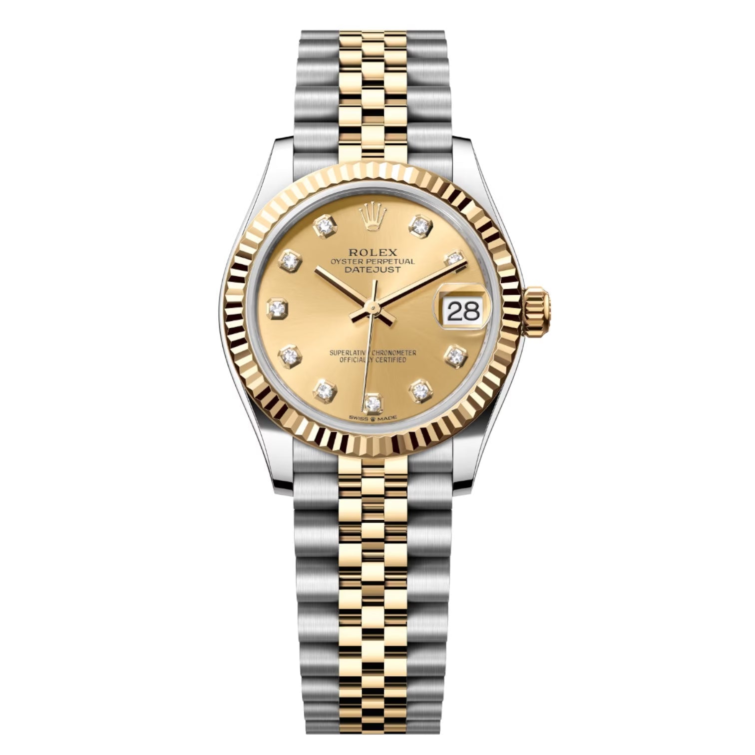 Rolex Datejust Mirror Original 31 mm Metal Bracelet Women's Watch