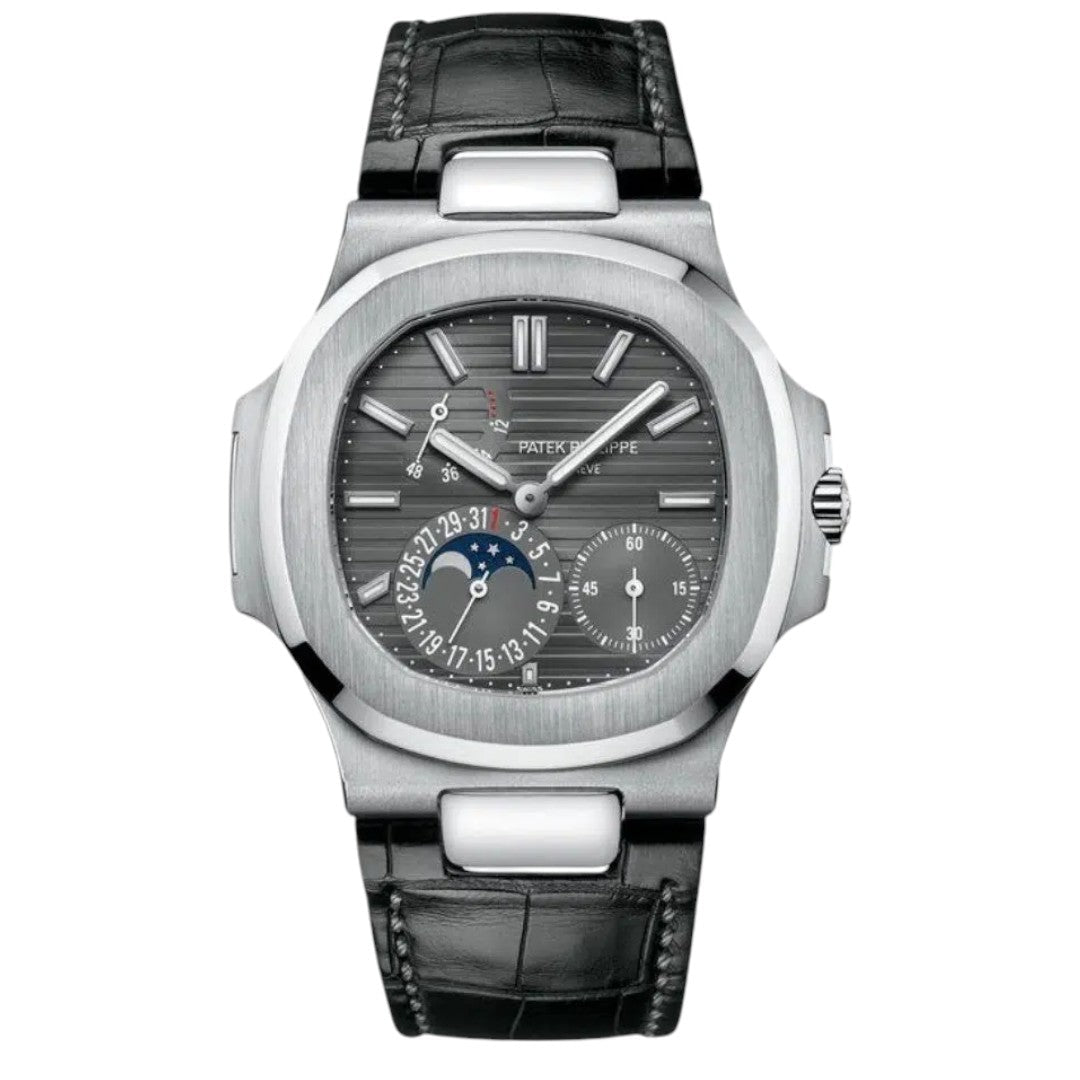Patek Philippe Aquanaut Black Dial 41 mm Black Strap Men's Watch (Ref. V1)