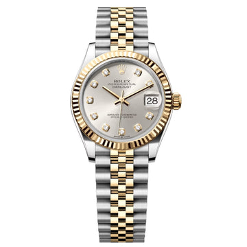 Rolex Datejust Mirror Original Silver Dial 31 mm Metal Bracelet Women's Watch (Ref. 127)