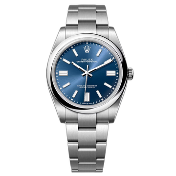 Rolex Perpetual Blue Dial 41 mm Metal Bracelet Men's Watch