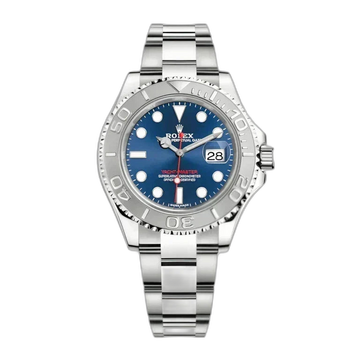 Rolex Yacht-Master Blue Dial 44 mm Silver Strap Men's Watch
