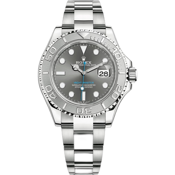 Rolex Yacht-Master Silver Dial 44 mm Silver Strap Men's Watch