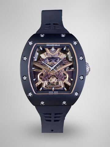 Best Swiss RM47 Black Samurai Tourbillon Replica Watch