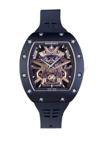 Best Swiss RM47 Black Samurai Tourbillon Replica Watch