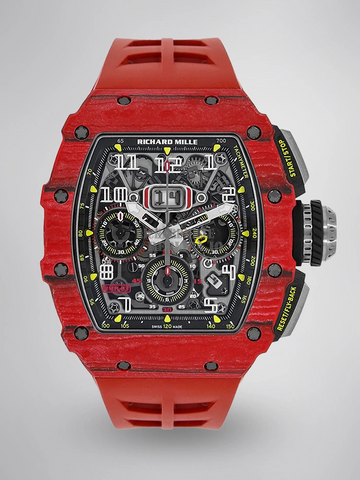 Richard Mille RM 11-03 Red Carbon Fiber Full Skeleton RMAC3 Automatic Replica Watch