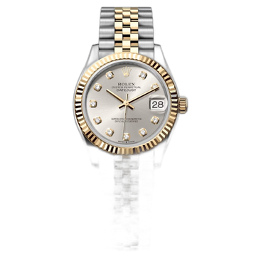 Rolex Datejust Mirror Original Silver Dial 31 mm Metal Bracelet Women's Watch (Ref. 127)