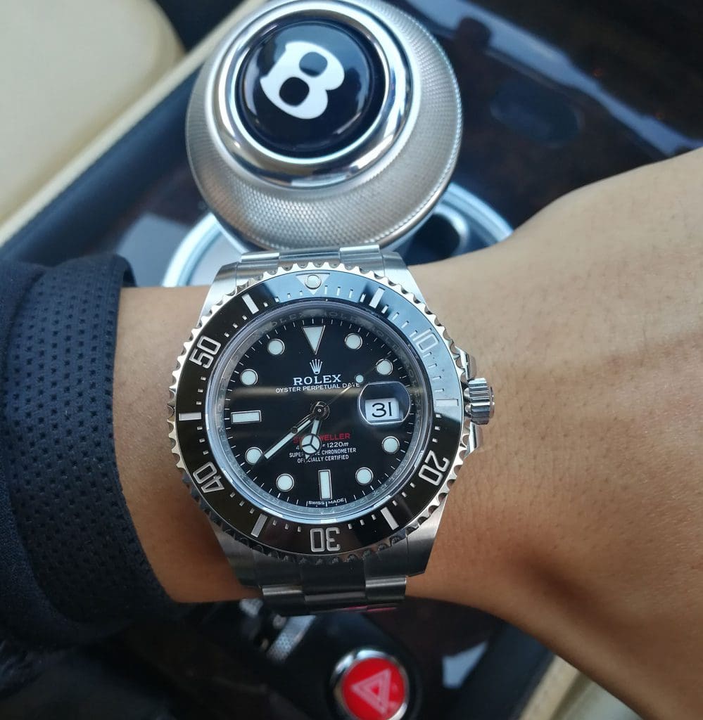 Rolex Sea-Dweller Black Dial 44 mm Metal Bracelet Men's Watch
