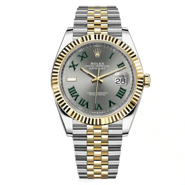 Rolex Datejust Gray Dial 41 mm Metal Bracelet Men's Watch (Ref. 006)