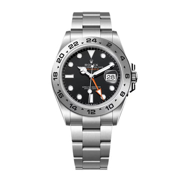 Rolex Explorer II Black Dial Metal Bracelet Men's Watch
