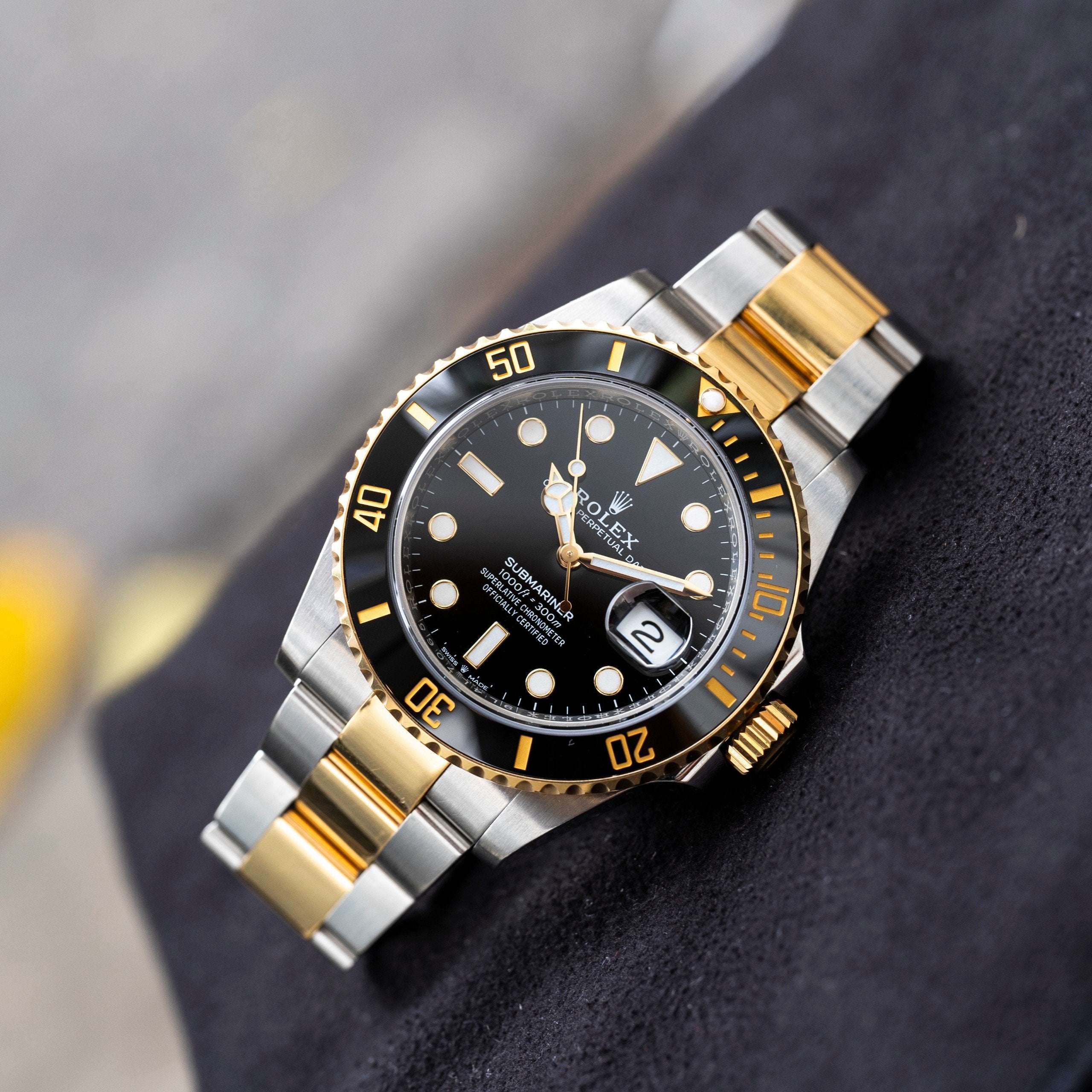 Rolex Submariner Black Dial 41 mm Metal Bracelet Men's Watch (Ref. 075)