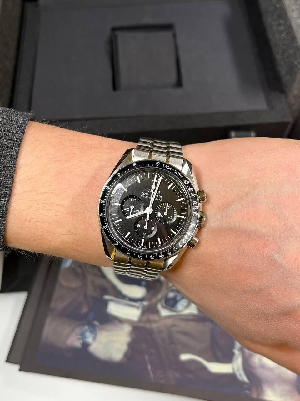 Omega Speedmaster Mirror Original Stainless Steel Bracelet Watch (Ref. V7)
