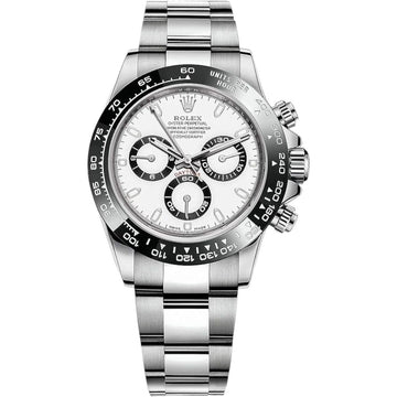 Rolex Daytona White Dial Metal Bracelet Men's Watch